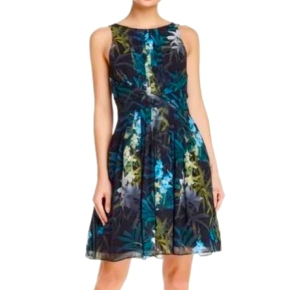 Ted Baker London Dresses & Skirts - TED BAKER London Ameda Twilight Floral Print Pleated Dress